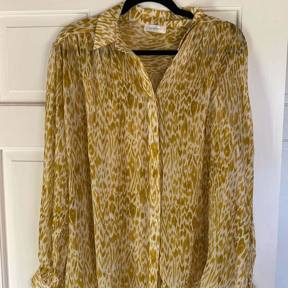 Anine Bing Caleb Button Up Shirt